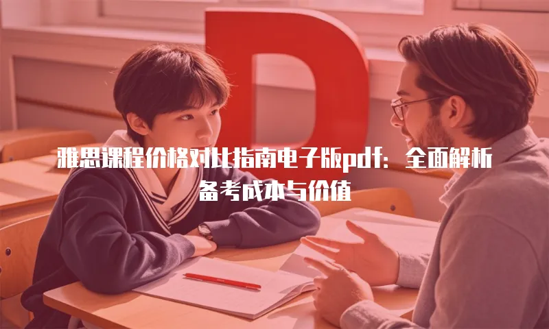 雅思课程价格对比指南电子版pdf：全面解析备考成本与价值