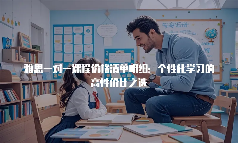 雅思一对一课程价格清单明细：个性化学习的高性价比之选