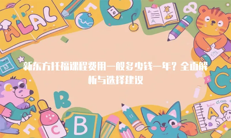 新东方托福课程费用一般多少钱一年？全面解析与选择建议