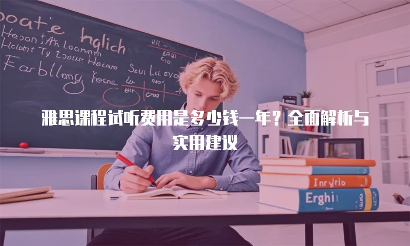 雅思课程试听费用是多少钱一年？全面解析与实用建议
