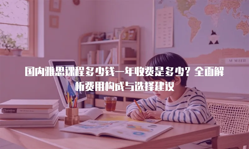 国内雅思课程多少钱一年收费是多少？全面解析费用构成与选择建议
