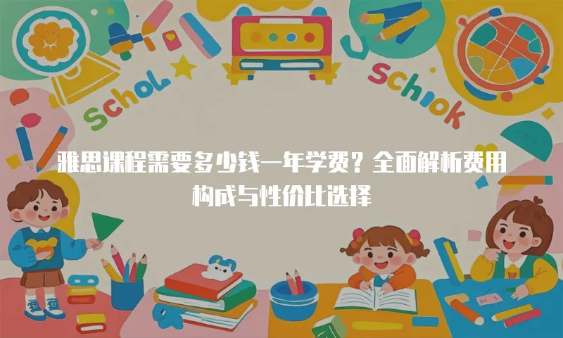 雅思课程需要多少钱一年学费？全面解析费用构成与性价比选择