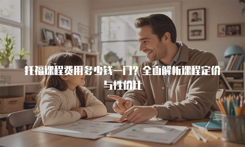 托福课程费用多少钱一门？全面解析课程定价与性价比