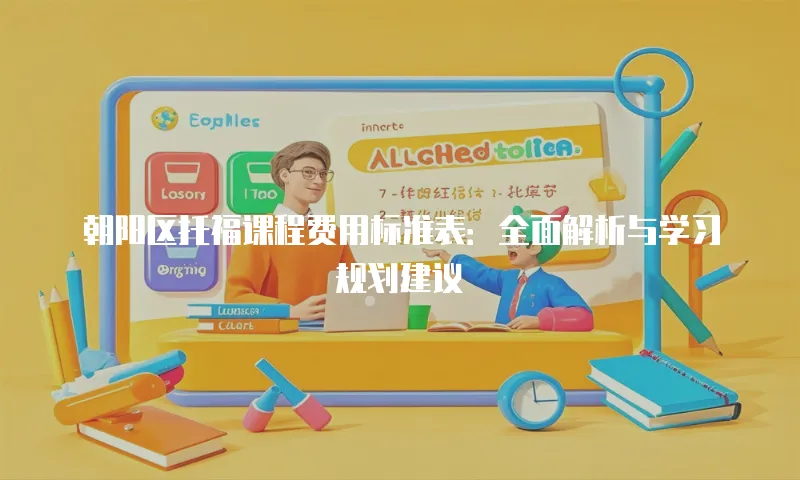 朝阳区托福课程费用标准表：全面解析与学习规划建议