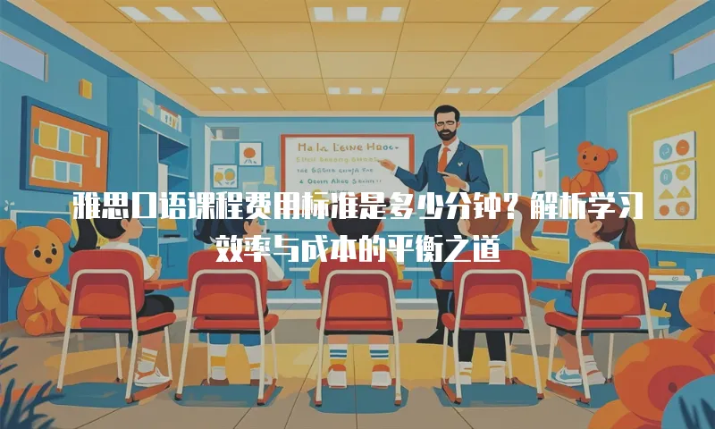 雅思口语课程费用标准是多少分钟？解析学习效率与成本的平衡之道