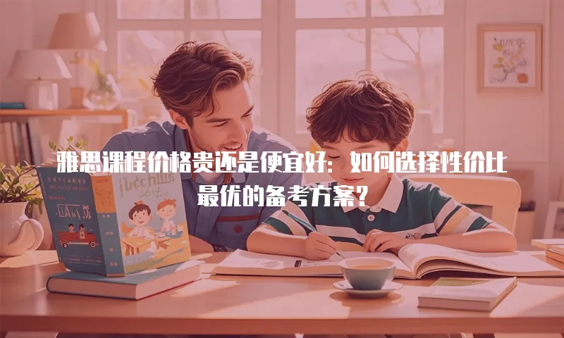 雅思课程价格贵还是便宜好：如何选择性价比最优的备考方案？