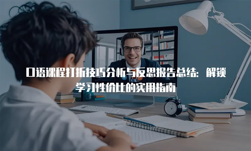 口语课程打折技巧分析与反思报告总结：解锁学习性价比的实用指南