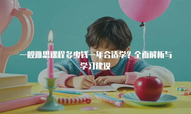一般雅思课程多少钱一年合适学？全面解析与学习建议