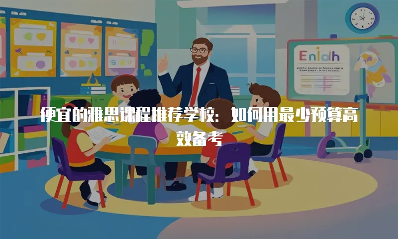 便宜的雅思课程推荐学校：如何用最少预算高效备考