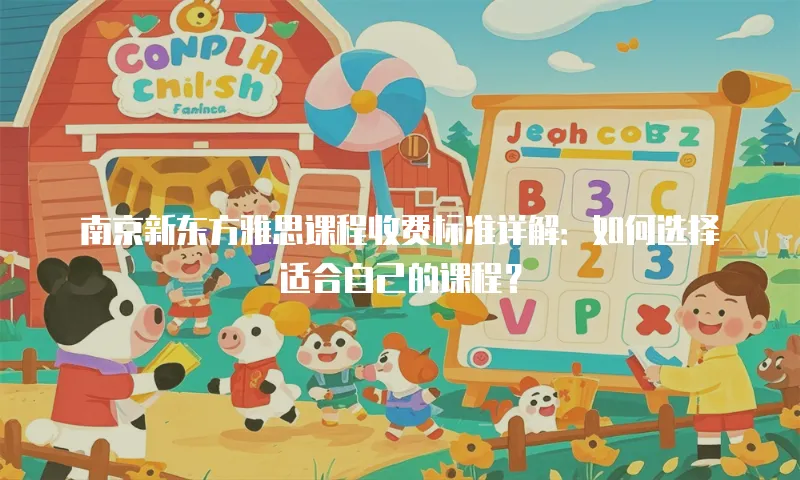 南京新东方雅思课程收费标准详解：如何选择适合自己的课程？