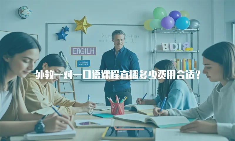 外教一对一口语课程直播多少费用合适？