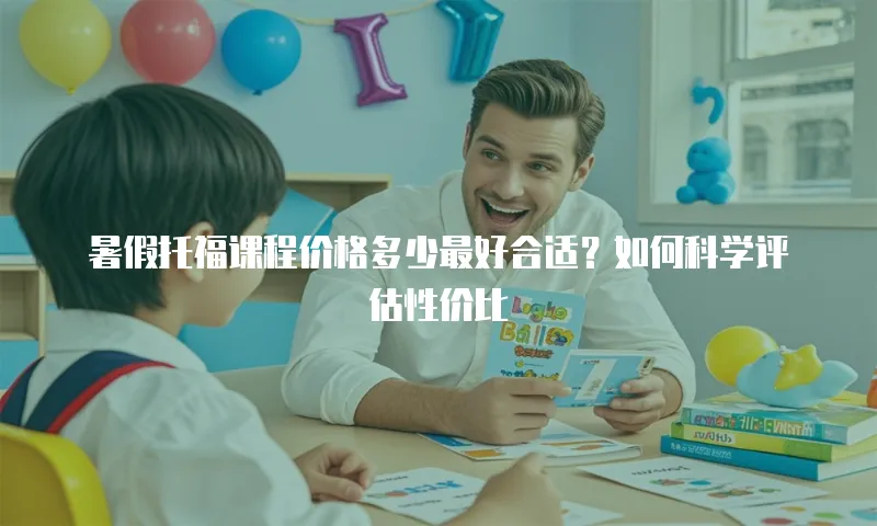 暑假托福课程价格多少最好合适？如何科学评估性价比