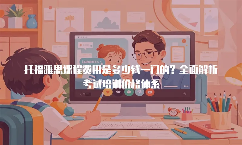 托福雅思课程费用是多少钱一门的？全面解析考试培训价格体系