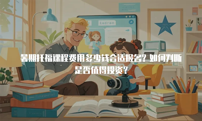 暑期托福课程费用多少钱合适报名？如何判断是否值得投资？