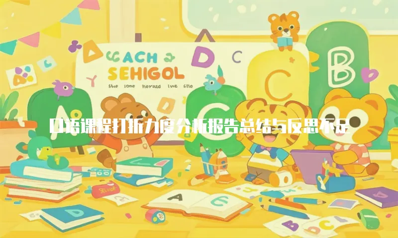 口语课程打折力度分析报告总结与反思不足
