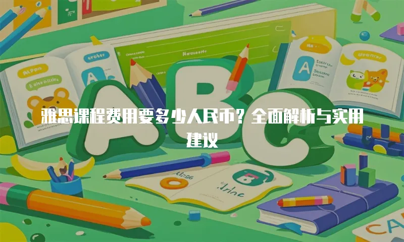 雅思课程费用要多少人民币？全面解析与实用建议