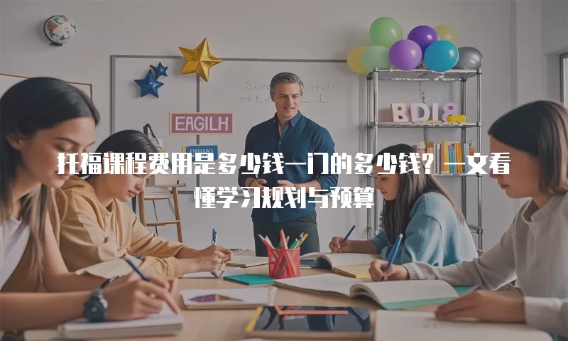 托福课程费用是多少钱一门的多少钱？一文看懂学习规划与预算
