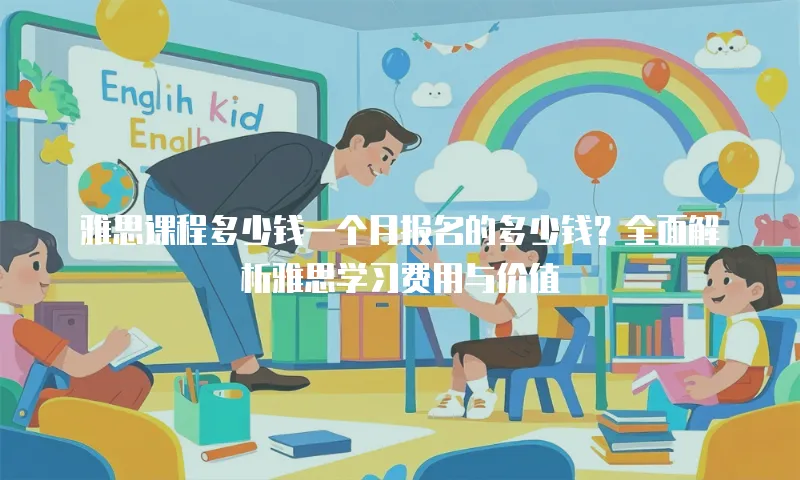 雅思课程多少钱一个月报名的多少钱？全面解析雅思学习费用与价值