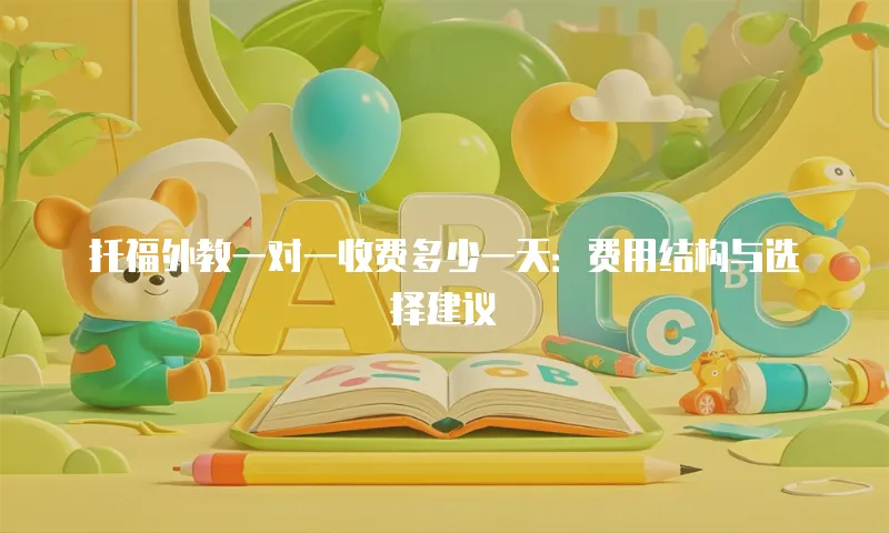 托福外教一对一收费多少一天：费用结构与选择建议
