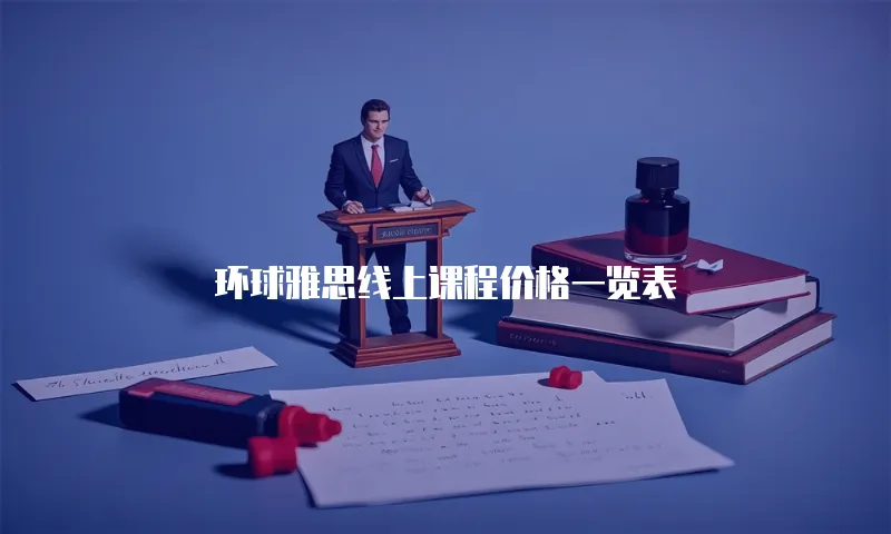 环球雅思线上课程价格一览表