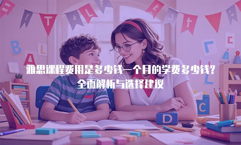 雅思课程费用是多少钱一个月的学费多少钱？全面解析与选择建议