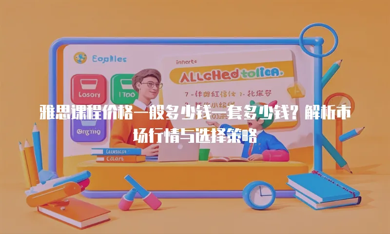 雅思课程价格一般多少钱一套多少钱？解析市场行情与选择策略