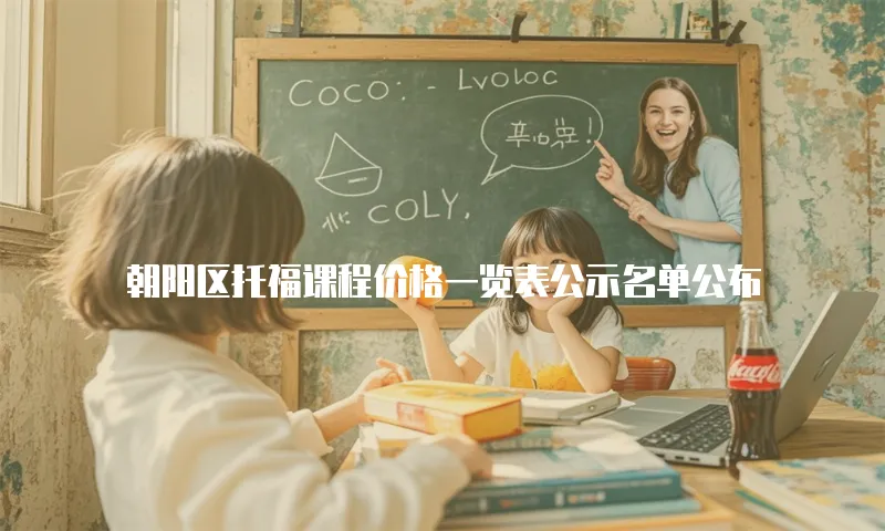 朝阳区托福课程价格一览表公示名单公布
