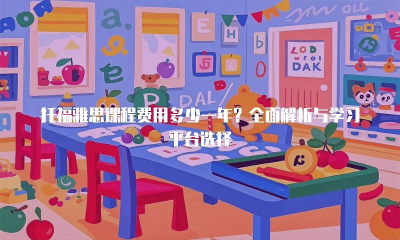托福雅思课程费用多少一年？全面解析与学习平台选择