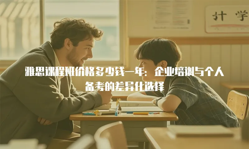 雅思课程班价格多少钱一年：企业培训与个人备考的差异化选择