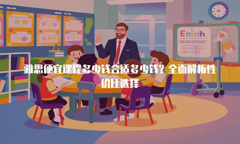 雅思便宜课程多少钱合适多少钱？全面解析性价比选择