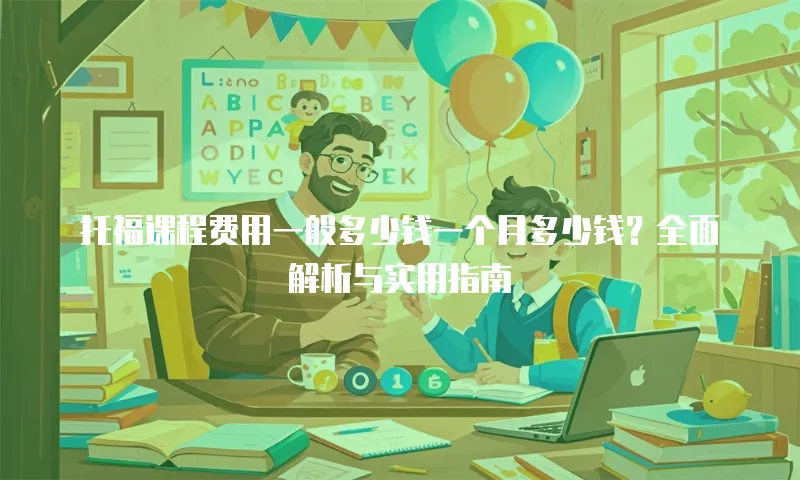 托福课程费用一般多少钱一个月多少钱？全面解析与实用指南