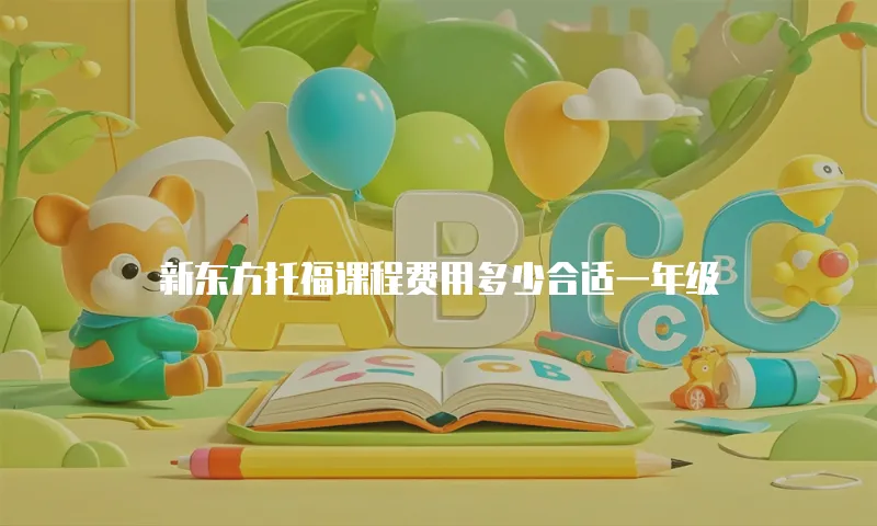 新东方托福课程费用多少合适一年级