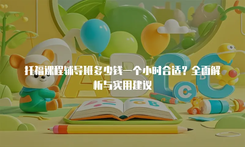 托福课程辅导班多少钱一个小时合适？全面解析与实用建议
