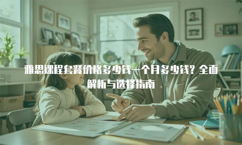 雅思课程套餐价格多少钱一个月多少钱？全面解析与选择指南