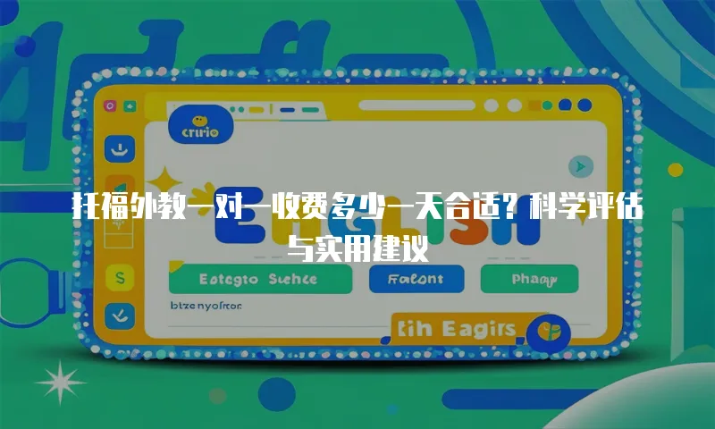 托福外教一对一收费多少一天合适？科学评估与实用建议