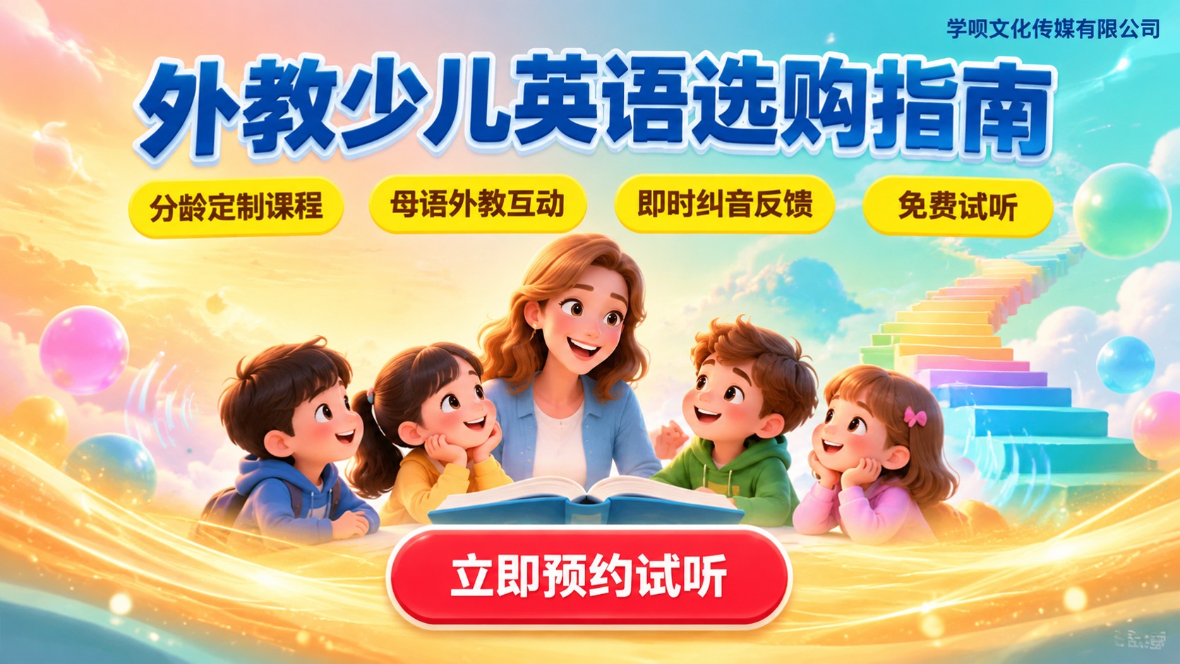 外教小儿英语培训选购标准:分龄课程与互动反馈