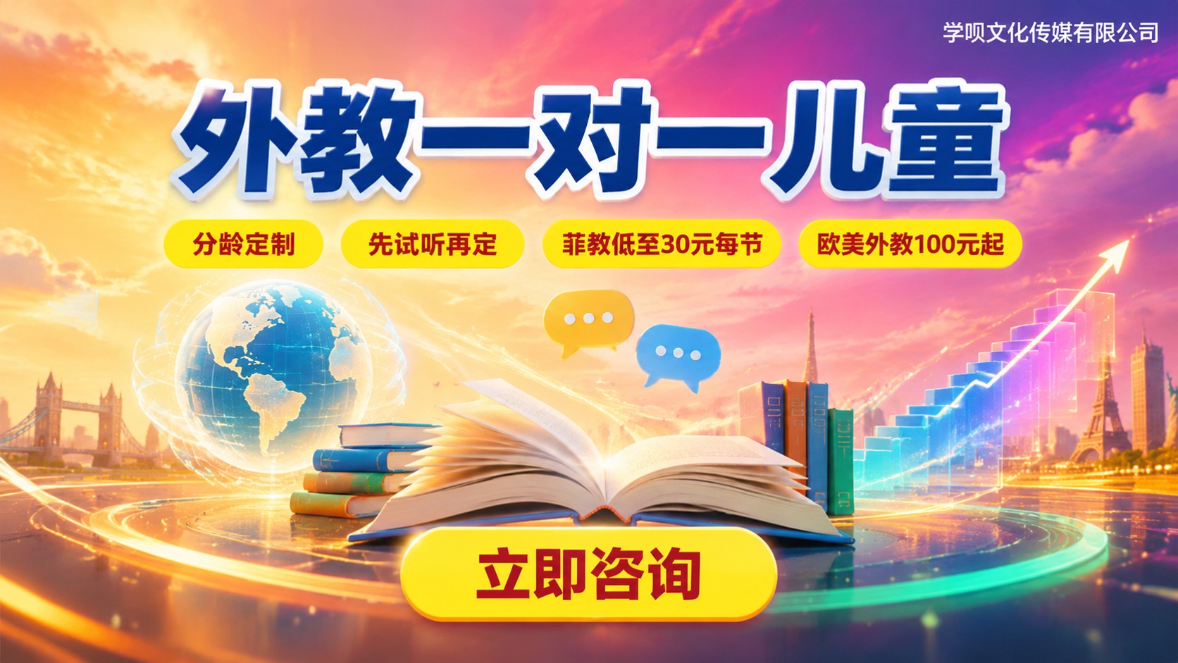 外教一对一儿童价格明细：菲教欧美档位对比