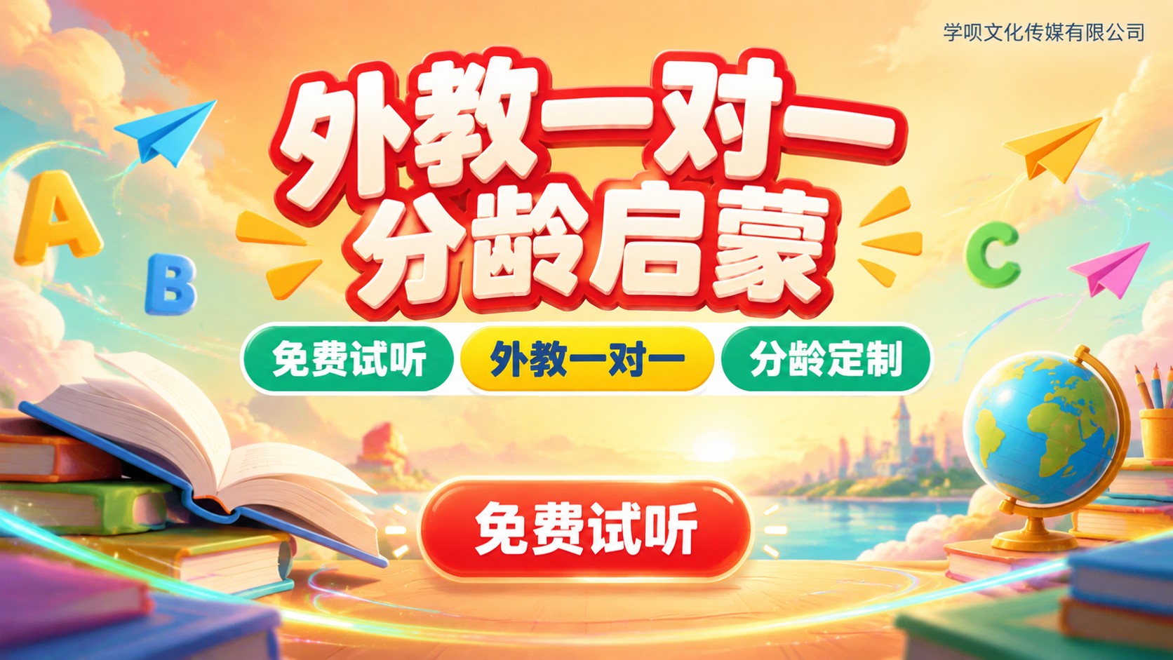 儿童英语课程报名价格与流程:外教一对一分龄启蒙